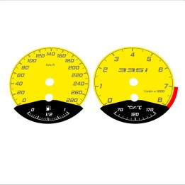 BMW E90 E92 335i 280 KM/H Yellow - Black Bottom - 35