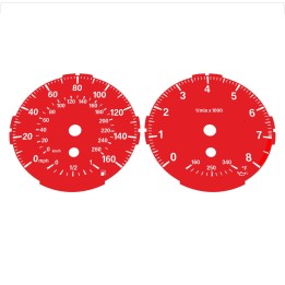 BMW E82 E87 135i 160 MPH + km/h Red - Standard - 1
