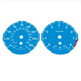 BMW E82 E87 135i 160 MPH + km/h Blue - Standard - 1