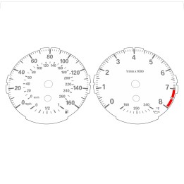 BMW E82 E87 135i 160 MPH + km/h White - Standard - 1
