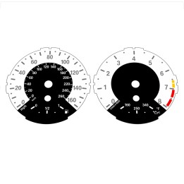 BMW E82 E87 135i 160 MPH + km/h White - 1M Style - 1