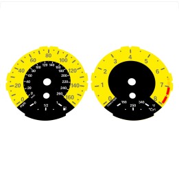BMW E82 E87 135i 160 MPH + km/h Yellow - 1M Style - 1
