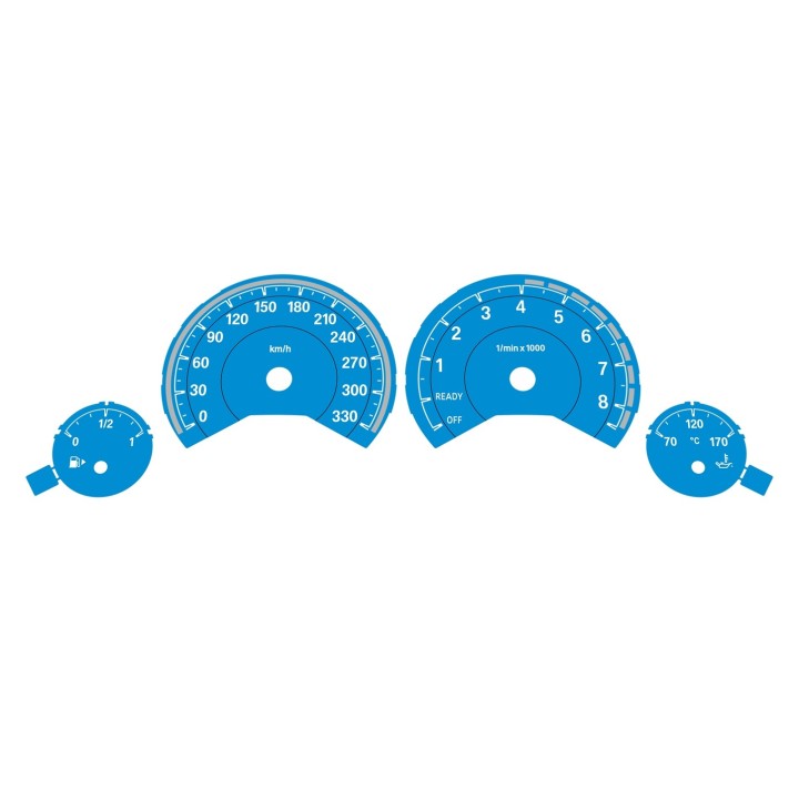 BMW F80 M3 F82 M4 KM/H Blue