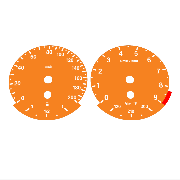 BMW E90 E92 M3 Orange - Standard - 61