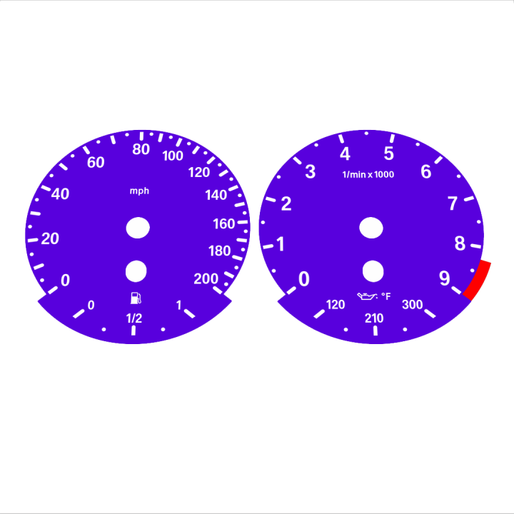 BMW E90 E92 M3 Purple - Standard - 61