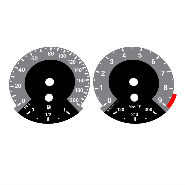 BMW E90 E92 M3 Gray - 1M style - 61