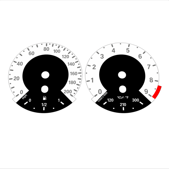 BMW E90 E92 M3 White - 1M style - 61