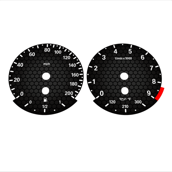 BMW E90 E92 M3 Honeycomb Texture - 61