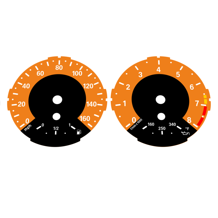 BMW E82 E87 135i 160 MPH Orange - 1M Style - 29