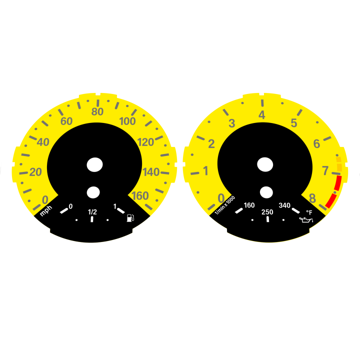 BMW E82 E87 135i 160 MPH Yellow - 1M Style - 29