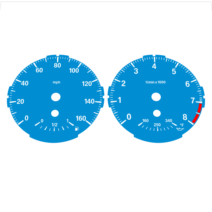 BMW E82 E87 135i 160 MPH Blue - Standard - 43