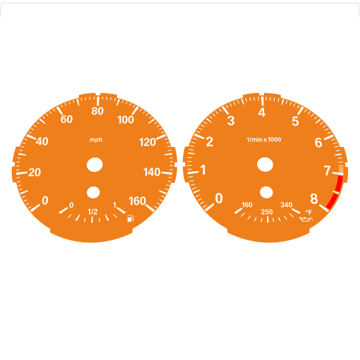 BMW E82 E87 135i 160 MPH Orange - Standard - 43