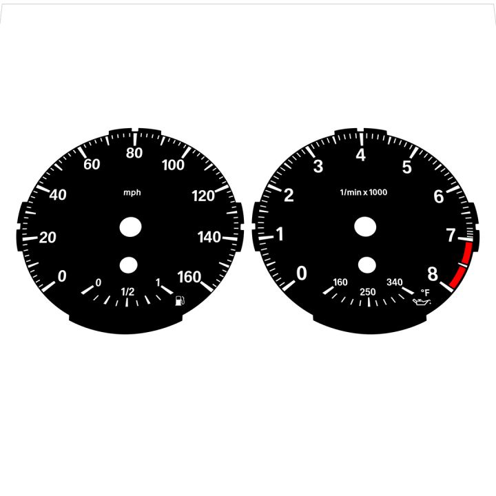 BMW E82 E87 135i 160 MPH Black - Standard - 43