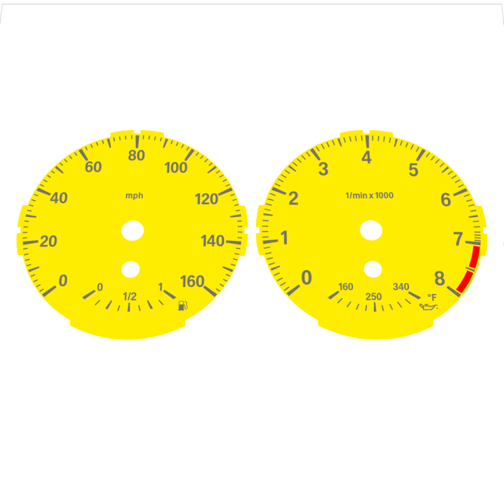 BMW E82 E87 135i 160 MPH Yellow - Standard - 43