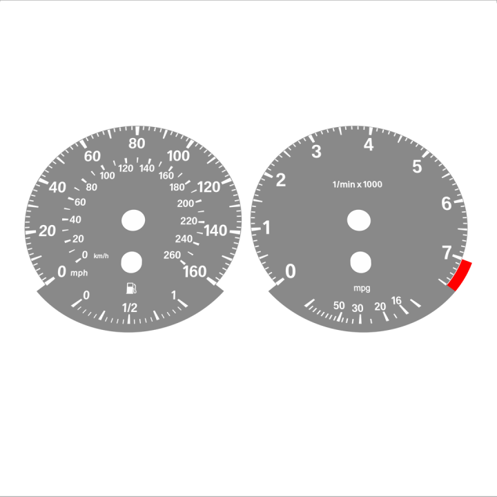 BMW E90 320i 325i 328i 330i MPH HIGH Gray - 145