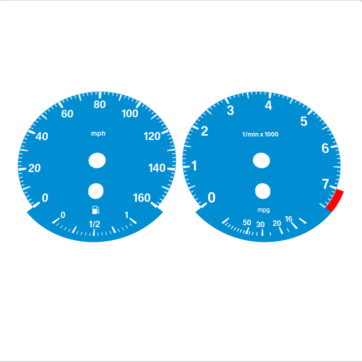 BMW E90 320i 325i 328i 330i MPH HIGH Blue - 148