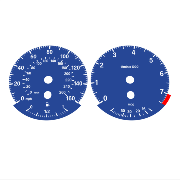 BMW E90 320i 325i 328i 330i MPH HIGH Dark Blue - 145