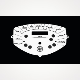 Yamaha XVS 1300 Midnight Star KM/H White - 1