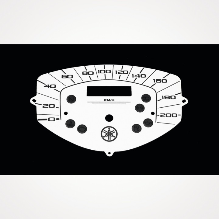 Yamaha XVS 1300 Midnight Star KM/H White - 1