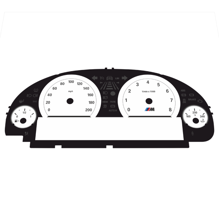 BMW F10 M5 F12 M6 MPH White - 1