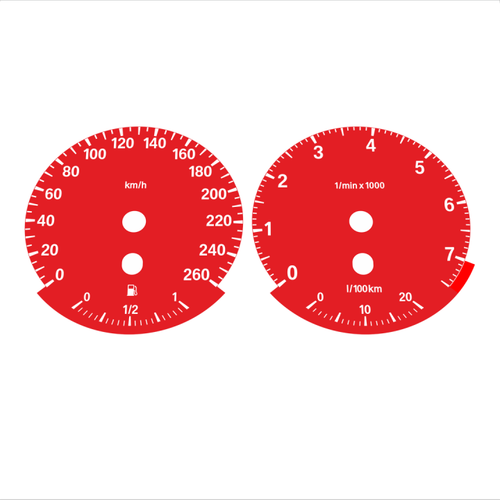 BMW E90 320i 325i 328i 330i KMH HIGH Red - 4