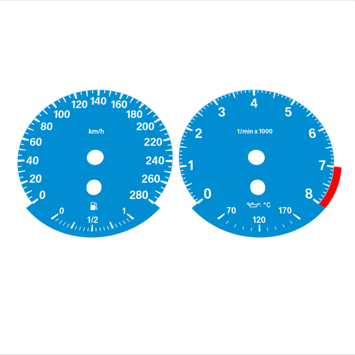 BMW E90 320i 325i 328i 330i KMH HIGH Blue - 1