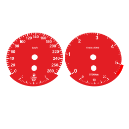 BMW E90 320d 325d 330d 335d KMH HIGH Red - 1