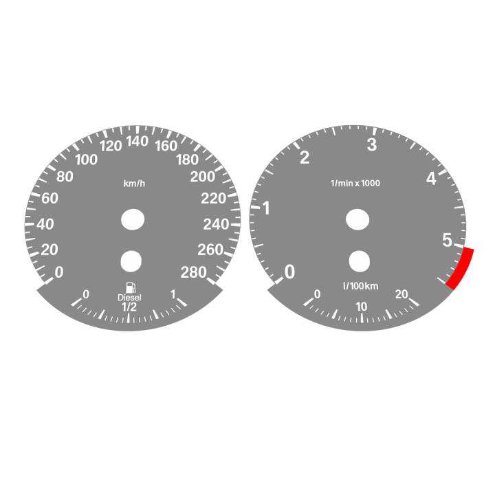 BMW E90 320d 325d 330d 335d KMH HIGH Gray - 1
