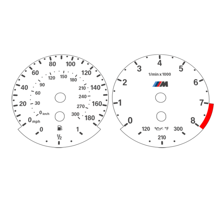 BMW E70 X5M | E71 X6M Custom Gauge Faces