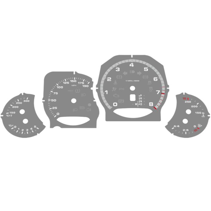 Porsche 958 Cayenne Custom Gauge Faces