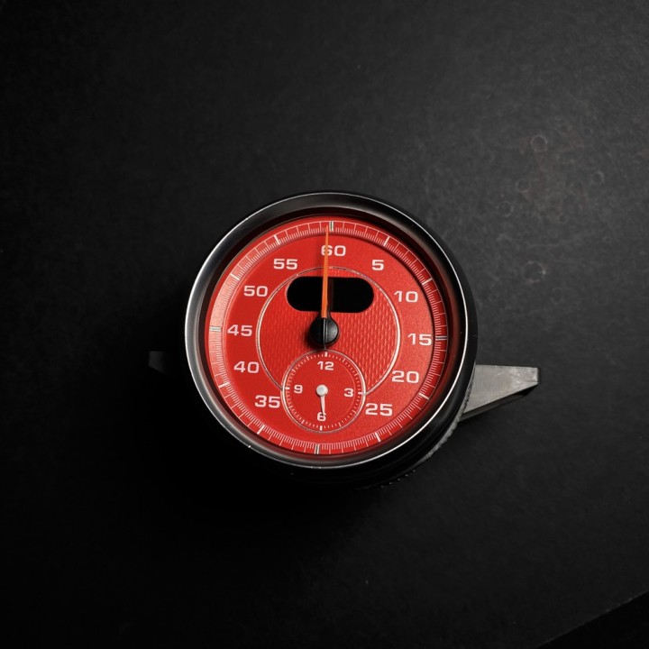 Porsche Sport Chrono Red Gauges
