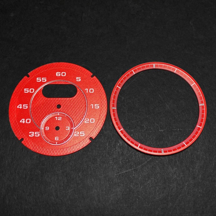 Porsche Sport Chrono Red Gauges