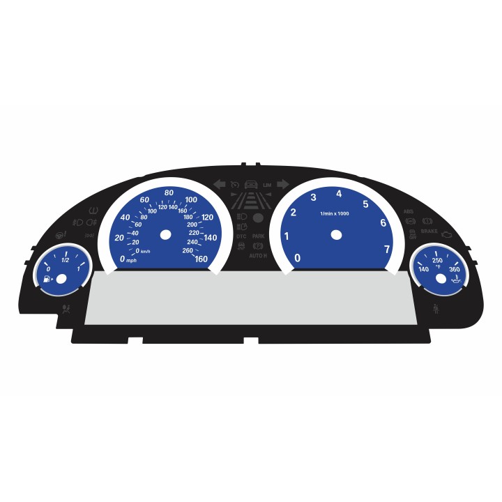 BMW F10 F12 Petrol MPH Large Display Cluster Dark Blue