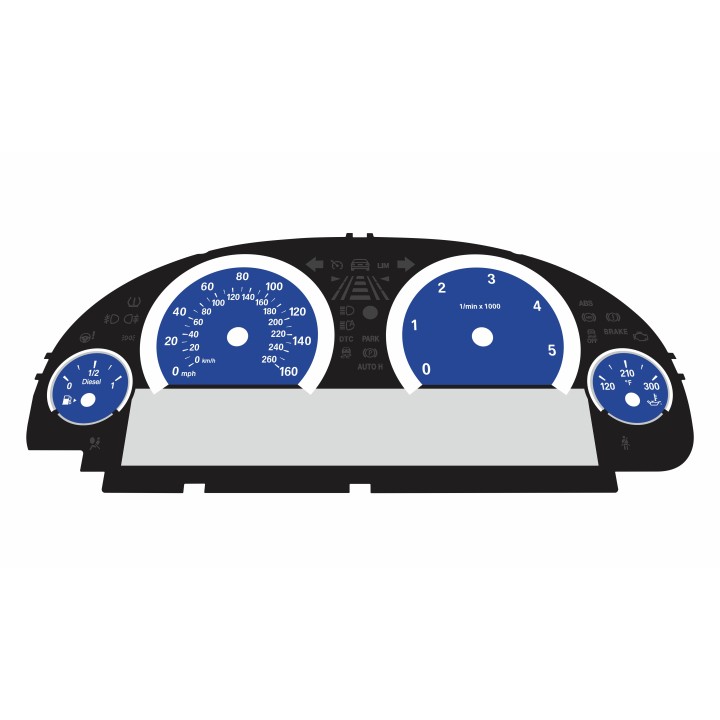 BMW F10 F12 Diesel MPH Large Display Cluster Dark Blue