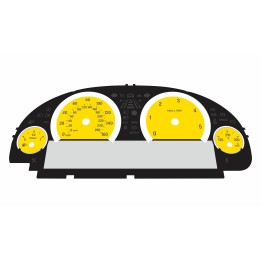 BMW F10 F12 Diesel MPH Large Display Cluster Yellow