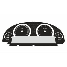 BMW F10 F12 Diesel KM/H Large Display Cluster Black