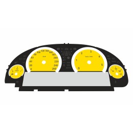 BMW F10 F12 Diesel KM/H Large Display Cluster Yellow