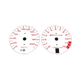 Suzuki DL 650 ABS White KM/H Custom Gauge Face