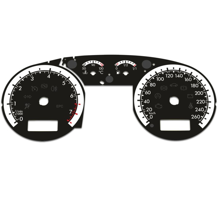 Audi RS5 MPH Black Custom Gauge Faces