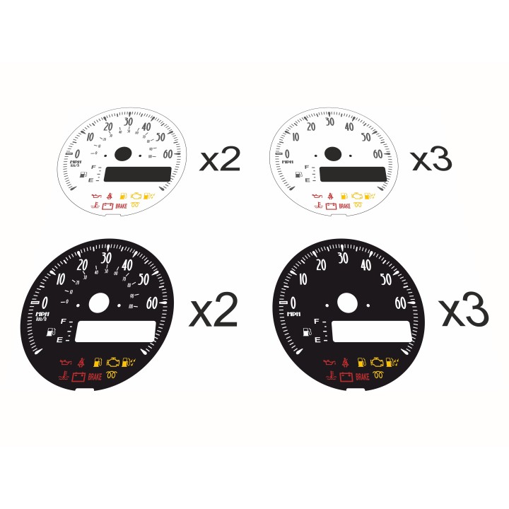 10 pieces of Custom Gauge Face